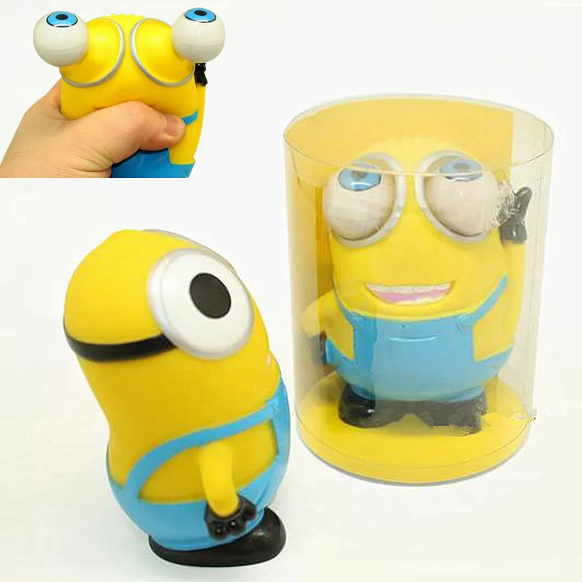 1PCS Funny Cartoon Animal Small Squeeze Antistress Toy Pop Out Eyes 