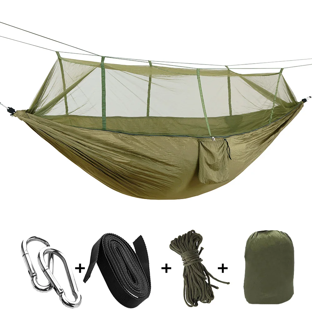 Yukon Outfitters Nylon Parachute Hammock w/ Mosquito Net Camping Bag Lightweight 