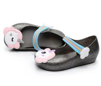 

MINI SED modern design Unicorn Shoes for children girls and boys fashion jelly shoes soft sole kids sneaker Waterproof shoes