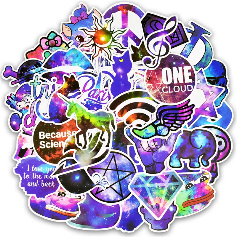 50pcs-Mixed-Galaxy-Sticker-Stars-Dream-Anime-Cartoon-Stickers-for-DIY-Luggage-Laptop-Skateboard-Car-Motorcycle