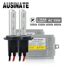 Быстрый яркий HID комплект AC 55 Вт H7 ксенон H4 H1 H3 H11 9005 9006 881 D2S 4300 К 5000 6000 8000 ксеноновая лампа автомобиля ксеноновый источник освещения H11