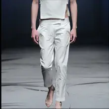 29-38 лето новая мужская одежда высокая стрейч тонкая дышащая 9 брюки шаровары брюки прямые певицы костюмы