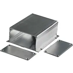 Электронный Алюминий корпус серебро экструдированного Мощность PCB инструмент Box Дело 88x39x100 мм