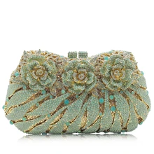 Новое поступление, вечерние сумки с кристаллами, роскошная сумка клатч со стразами, женские вечерние сумки зеленого цвета для кошельков стразы, женская сумка на плечо с цепочкой