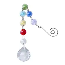 H& D 30 мм чакра хрустальный шар Suncatcher окно висячие орнамент Радуга Коллекция Защита от солнца дома Свадебные украшения
