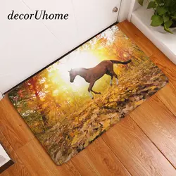 DecorUhome нескользящий напольный коврик водостойкие животные лошадь кухня коврики ковры для спальни декоративные коврики для лестницы