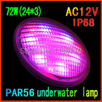 Un solo Color IP68 Piscina LED luz 12 V Piscina PAR56 72 W (24*3 W) del punto al aire libre de la lámpara de iluminación estanque luz envío gratuito Un solo Color IP68 Piscina LED luz 12 V Piscina PAR56 72 W (24*3 W) del punto al aire libre de la lámpara de iluminación estanque luz envío gratuito