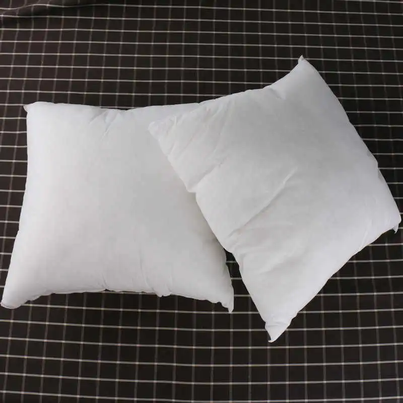 1PC Standard Pillow Cushion Core Cushion Inner Filling Soft Throw Seat Pillow interior Car Home Decor White 40X40CM 45X45CM #2n2 (3)