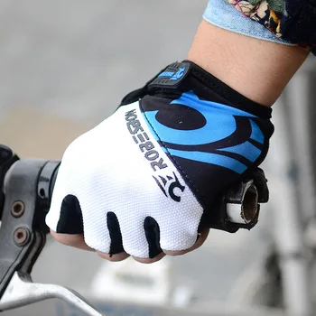 

ROBESBON V61 New Giant Road Bike Nylon Gel Cycling Half Finger Gloves For Men Sport Bicycle Gloves Guantes Ciclismo