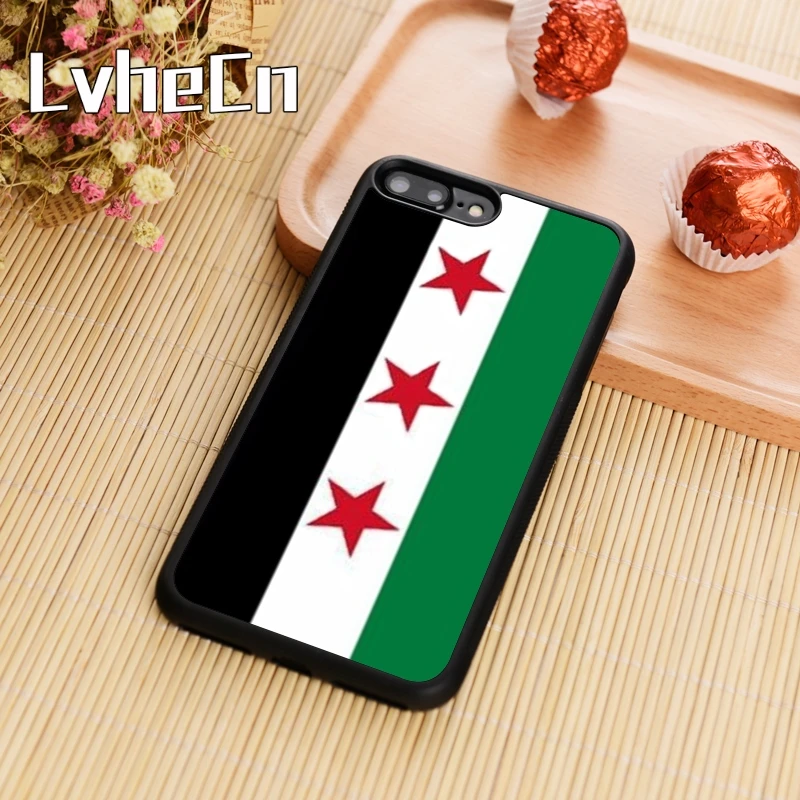 LvheCn Old Syria Syrian Republic Flag Phone Case Cover For iPhone 5 6 6s 7 8 plus 11 pro X XR XS max Samsung S7 edge S8 S9 S10 |