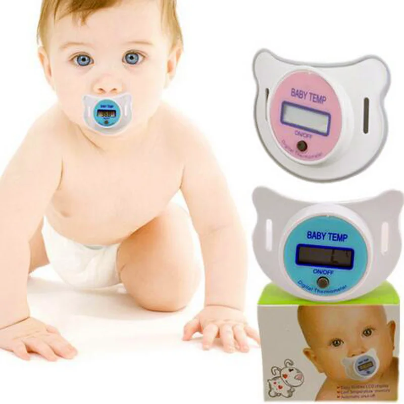 The new practical infant LCD digital port pacifier pacifier thermometer