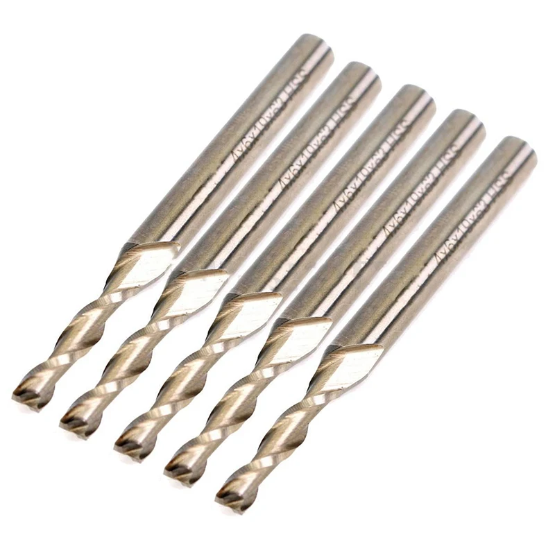 

SWT 5Pcs Extra Long 4mm 2 Flute HSS & Aluminium End Mill Cutter CNC Bit Extended Dropshipping