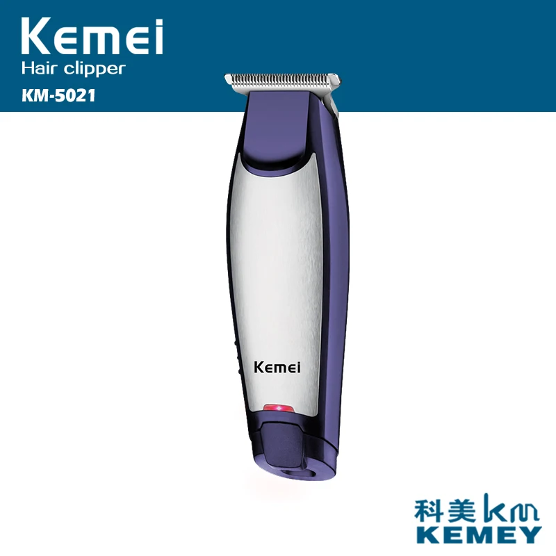 Kemei перезаряжаемый триммер для волос 0 мм Безголовый триммер электрическая бритва лезвие машинки для стрижки волос Беспроводная Бритва для бороды для парикмахера
