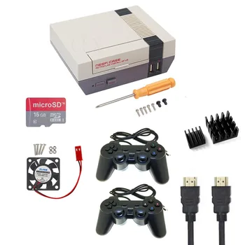 

NESPi Case Raspberry Pi 3 B+ NES Retroflag Box + Fan + 16G SD Card + Game Pad Controller + Heat sink + HDMI Cable free shipping