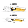 10-19/13-24mm new universal key pipe wrench open end spanner set 65 manganese steel Chrome plating snap grip plumber multi tool ► Photo 2/6
