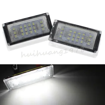 

2PCS 18 LED 3528 SMD License Plate Light Lamp For 2Door BMW 3 Series E46 M3 WH 2004-2006 Free Shipping