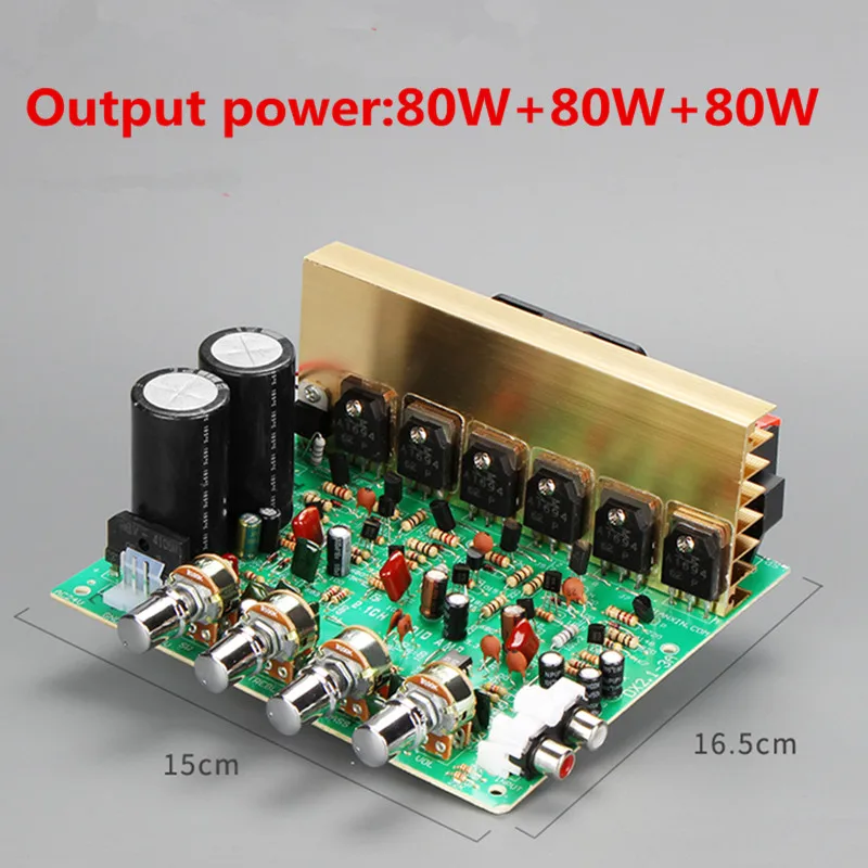 

Audio Amplifier Board 2.1 Channel 240W High Power Subwoofer Amplifier Board AMP Dual AC18-24V Home Theater