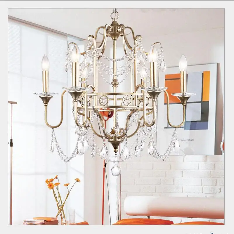 

2017 New Style Crystal Chandelier Lighting Fixture Crystal Light Lustres de cristal for Living Room Ceiling Lamp Free Shipping