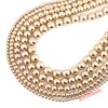 Perles rondes en pierre naturelle, couleur argent, or Rose, hématite, prix d'usine, pour la fabrication de bijoux, Bracelet Diy, 4, 6, 8, 10mm ► Photo 3/6