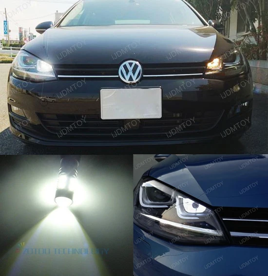 2PCS High Power LED Daytime Running Light DRL Replacement Bulb for VW