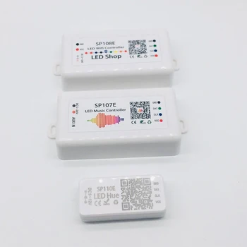 

SP108E wifi WS2811 WS2812B Led Music Controller SP107E SK6812 SP105E Bluetooth APA102 SP110E WS2801 Pixels Led Strip DC5-24V