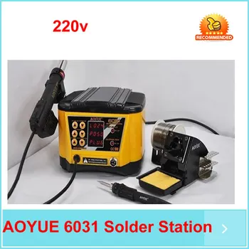 

AOYUE 6031 Solder Station 600w 220V 2 in 1 Repairing System SMD Soldering Iron Soldering hot air soldering station