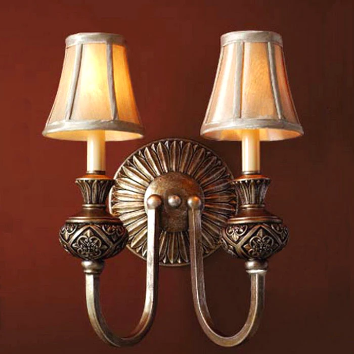 antique living room Led wall lamp mirror front lighting European