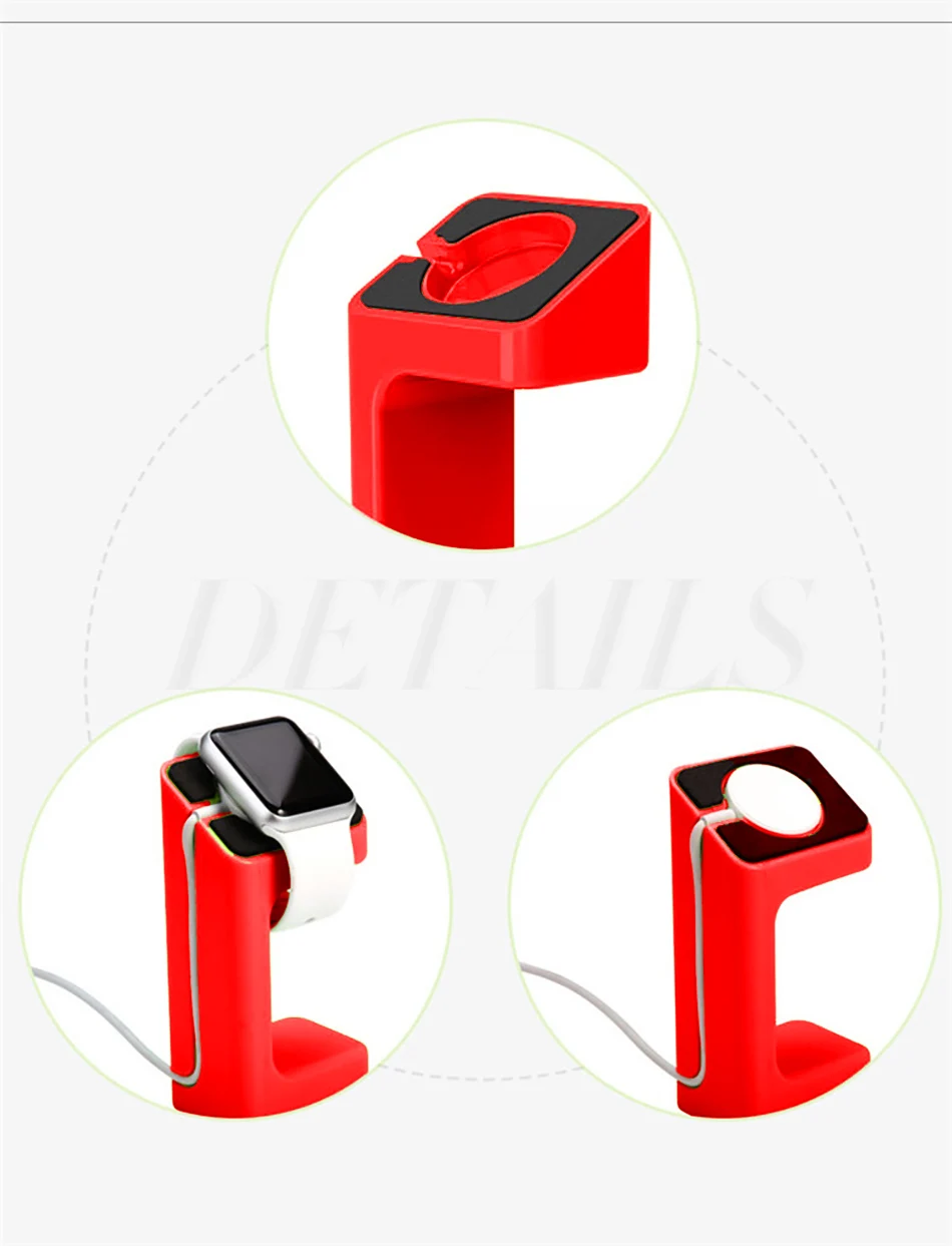 !ACCEZZ ABS 2 in 1 Stand Holder For Apple i Watch Bracket Charging Cradle Stand Universal Charger Dock For Smart Watch Bracelet (6)
