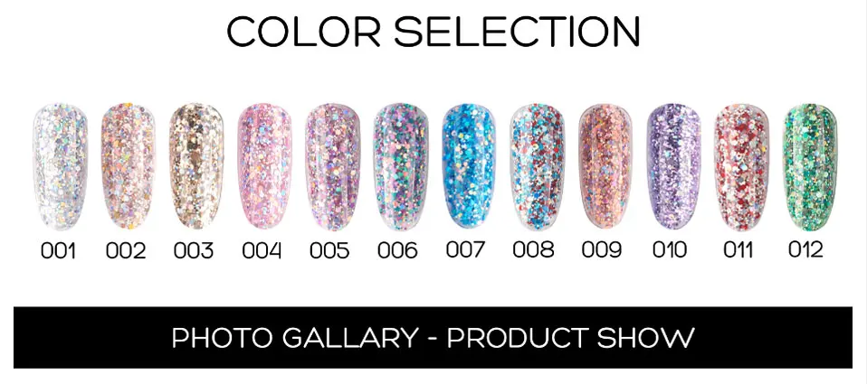Beautilux 1pc Rainbow Silver Holographic Glitter UV LED Nail Gel Polish Soak Off Sparkling Dazzling Bling Gels Nail Polish 10g (2)