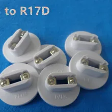 100 шт./лот t8 светодиодные трубки r17d базы для светодиодные трубки один вывод G13 к r17d Конвертеры