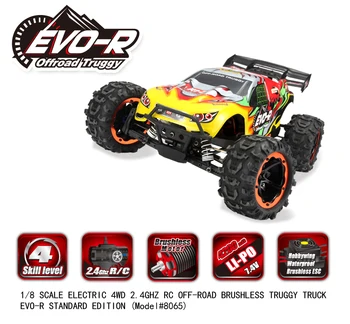 شراء56 سنتيمتر كبير المهنية سباق RC سيارة 8065 25 دقيقة 1/8 مقياس الكهربائية 4WD 2.4 جيجا هرتز RC على الطرق الوعرة فرش شاحنة تروجي