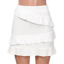 Для женщин пикантные вечерние Высокая талия на шнуровке бедра длинные Skirt3.28 30