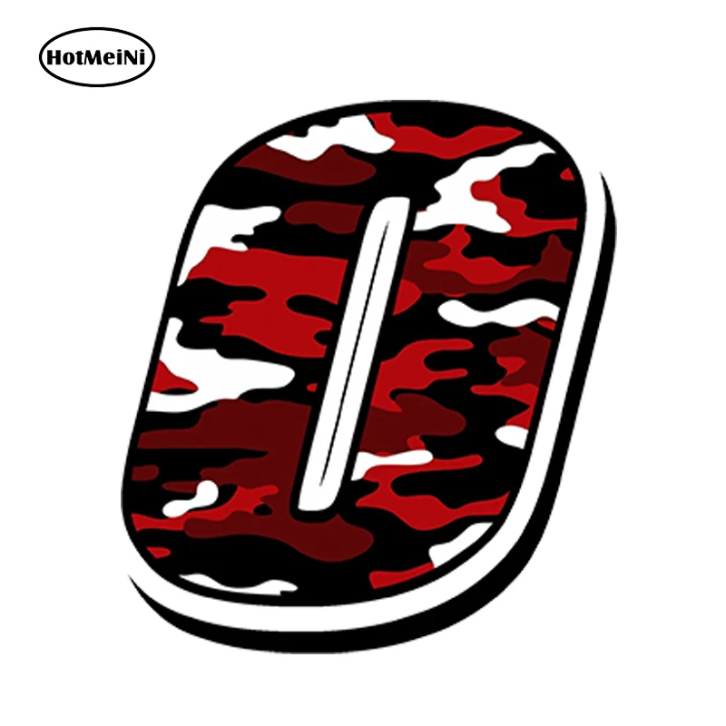 HotMeiNi 13cm x10cm Car Styling RACING NUMBERS VINYL CAMOUFLAGE RED CAR ...
