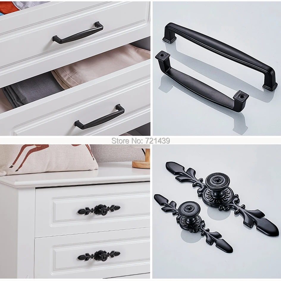 1pc Antique Door Handles Black Drawer Pulls Carved European Kitchen Cabinet Handles and Knobs Retro Table Furniture Handles 1pc Antique Door Handles Black Drawer Pulls Carved European Kitchen Cabinet Handles and Knobs Retro Table Furniture Handles