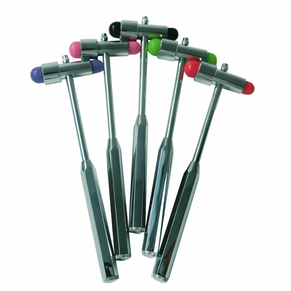 1pcs Multi-Function Stainless Steel Reflex Hammer Double Head Nerve Diagnostic Tool Neurological Check Plexor