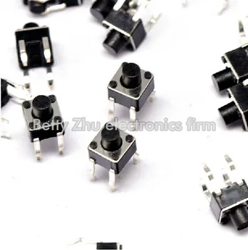 

1000PCS/LOT 4.5 * 4.5 * 5MM Tact Switch 4 feet vertical micro / button switch