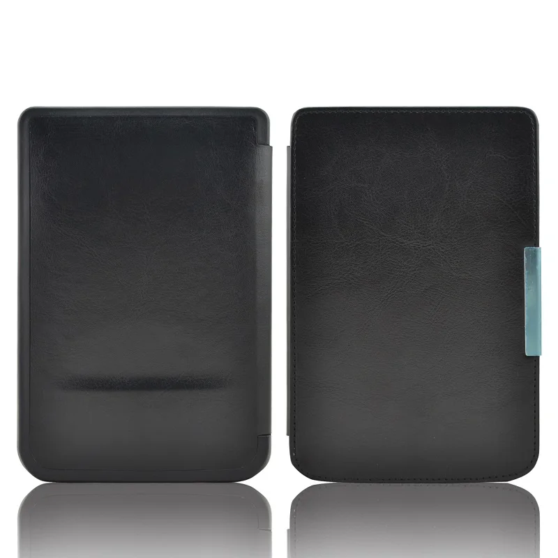 Black PU Leather Magnet Pocketbook 614 624 626 640 Smart cover Case