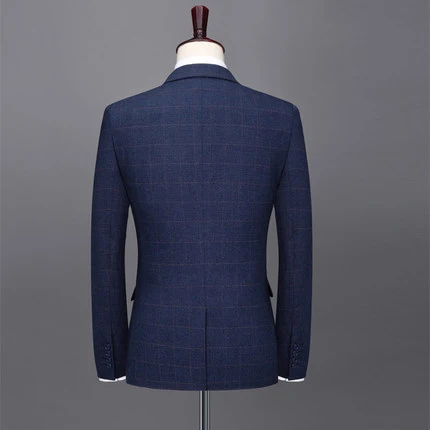 New Coming Business Casual Style Plus Men Suits Double Breasted Groom Tuxedos Prom Party (Jacket+Pants) 2 Pieces Men Suits