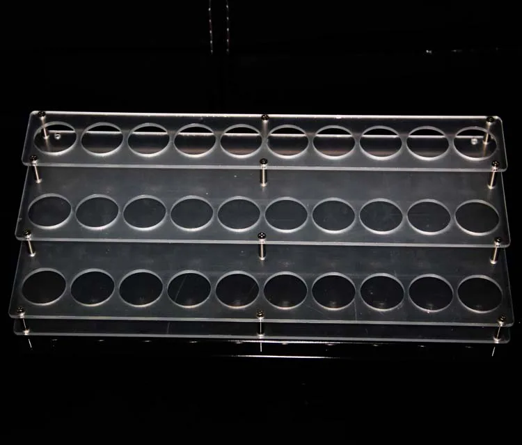 leiqidudu 20pcs Acrylic e cig display mouthpiece case electronic cigarette stand shelf holder display rack for ecig drip tip DHL