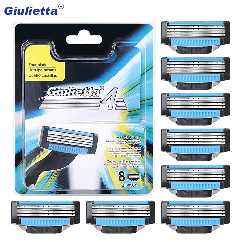 

Men's razor blade 8 pieces/batch; Men's razor blades have 4 layers