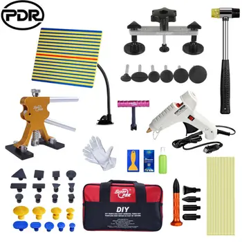 Cheap PDR Paintless Dent Repair Tools Dent Puller With Glue Puller Tabs Removal Kits Hand Tool Set Car Repair Tool