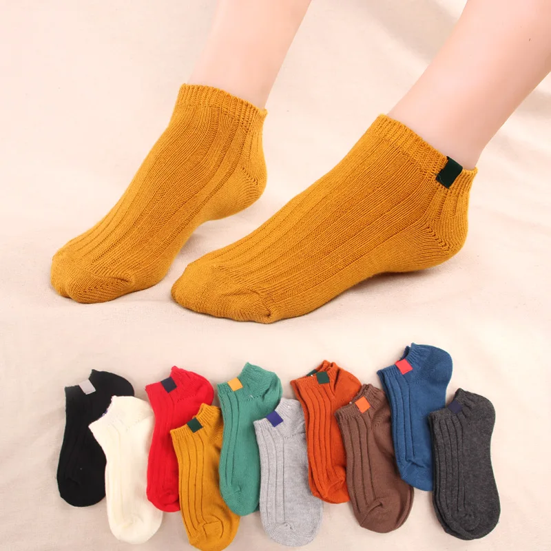 

3pairs/lot Fashion Cotton knitted Socks Women Sock Breathable Female Casual Short Socks