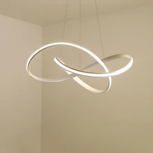 Modern led Chandelier for Kitchen Dining Room Living Room Suspension luminaire Hanging White Black Bedroom Chandeliers Fixtures