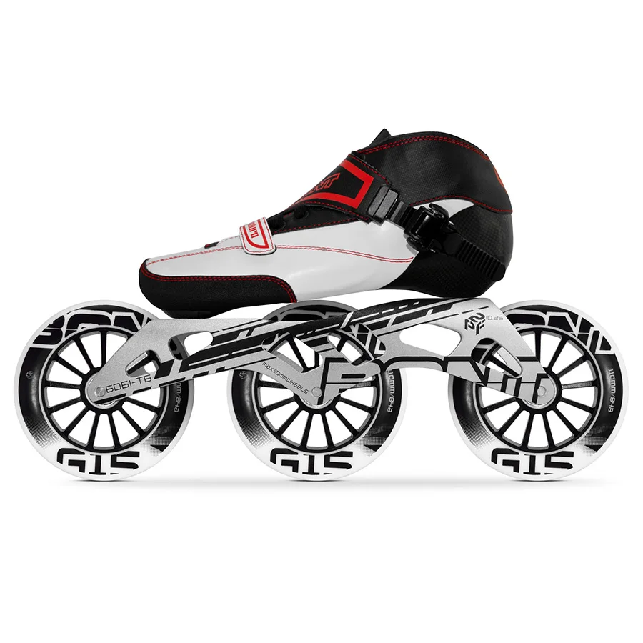 

100% Original Bont Enduro Speed Inline Skates Size 29-40 Heatmoldable Carbon Fiber Frame 3*110mm Elemental Wheels Racing Patines