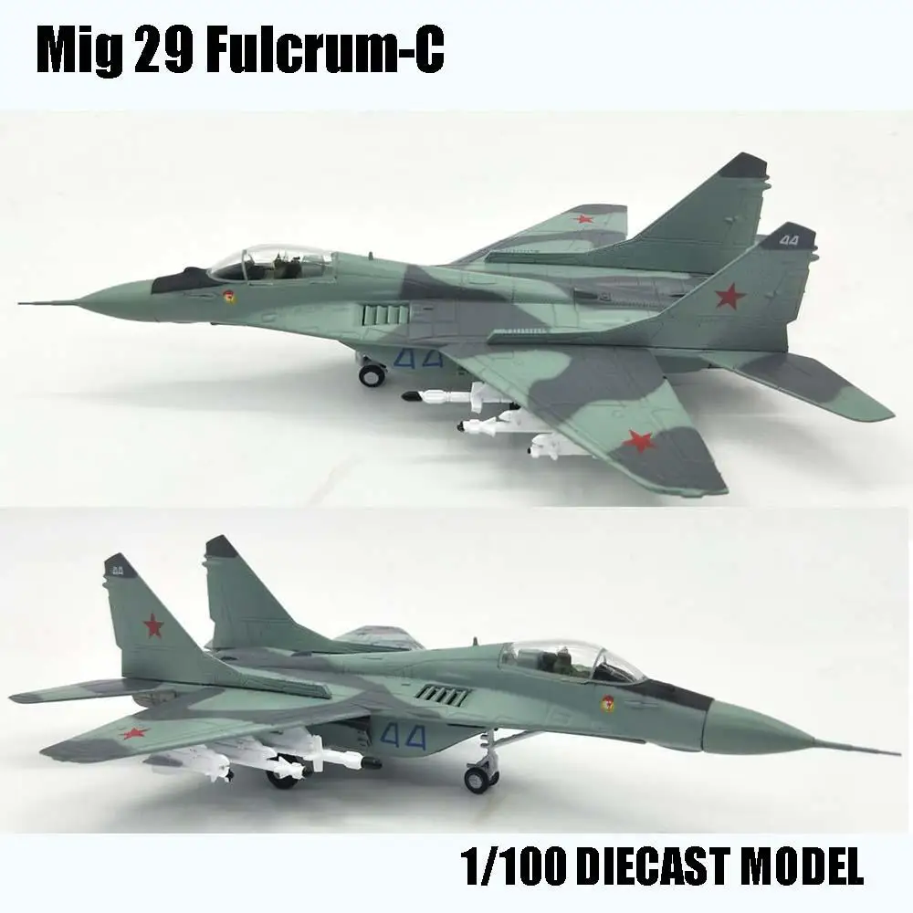 Mig 29 Fulcrum-C 1/100 diecast plane model aircraft Mikoyan Soviet