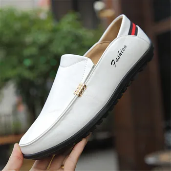 

Loafers Man Shoes Men Loafers PU Leather Loafers Breathable Casual Mens Shoes Drving Shoe Men Men Hook&loop Driving sneaker 2019
