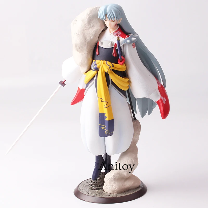 Аниме InuYasha Sesshoumaru First Ver. Окрашенная ПВХ фигурка Коллекционная модель игрушки 22 см