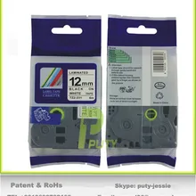 12 мм лента Черная на белом совместимом p-touch этикетки для принтера tz Лента TZ-231 tze-231