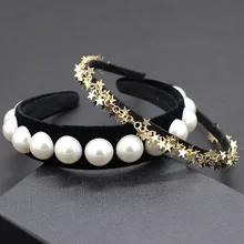 Красивая модная женская головная повязка, наполненная звездами, индивидуальная повязка для путешествий, уличная съемка, пятиконечная звезда, повязка на голову 854