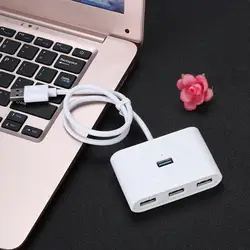 Usb 3,0 концентраторы супер скорость внешний 4 порты и разъёмы Splitter с Micro интерфейс для ПК до 5 Гбит/с 150 см горячей замены Plug play